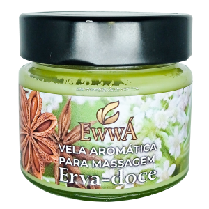 Vela Aromática para Massagem Erva Doce 150g